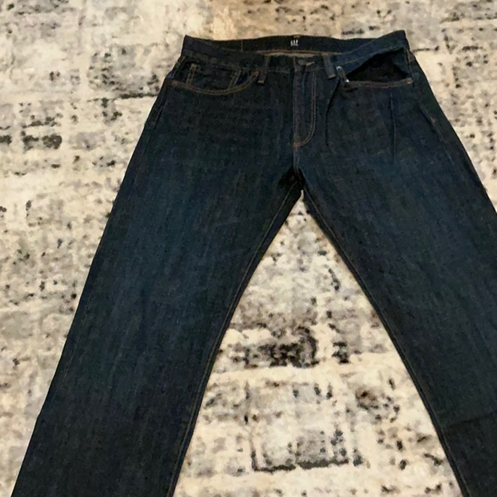 GAP Men's Relaxed Dark Blue Jeans 31x34